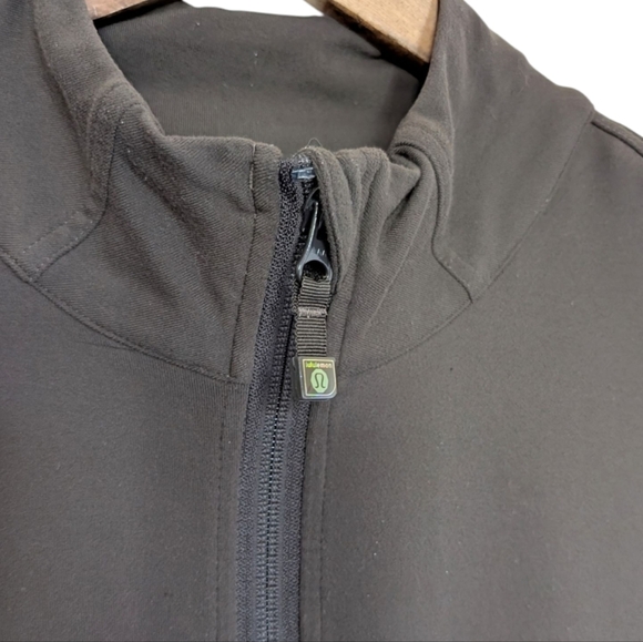 Lululemon Track Jacket Athletic Sport Running Casual Mens Medium Chocolate Brown - Picture 10 of 16